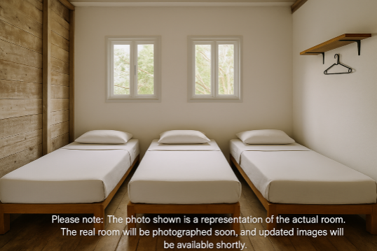 Triple Room (Separate Shower, Shared Toilet) – Room Only