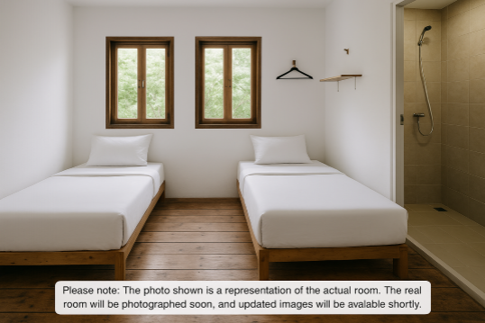 Double Room (Attached Shower, Shared Toilet) – Room Only