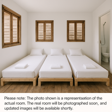 Private Triple Room (Attached Shower and Toilet) – Room Only